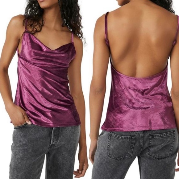 #64. NWOT Free People All Night Velvet Tunic - Picture 5 of 5